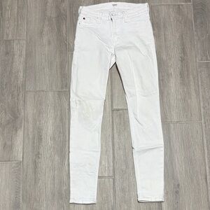 Hudson White Skinny Jeans